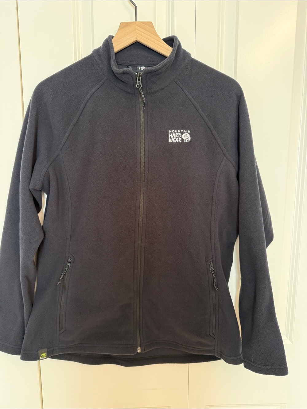Women’s Mountain Hardwear Zip-up Fleece, black, size Large